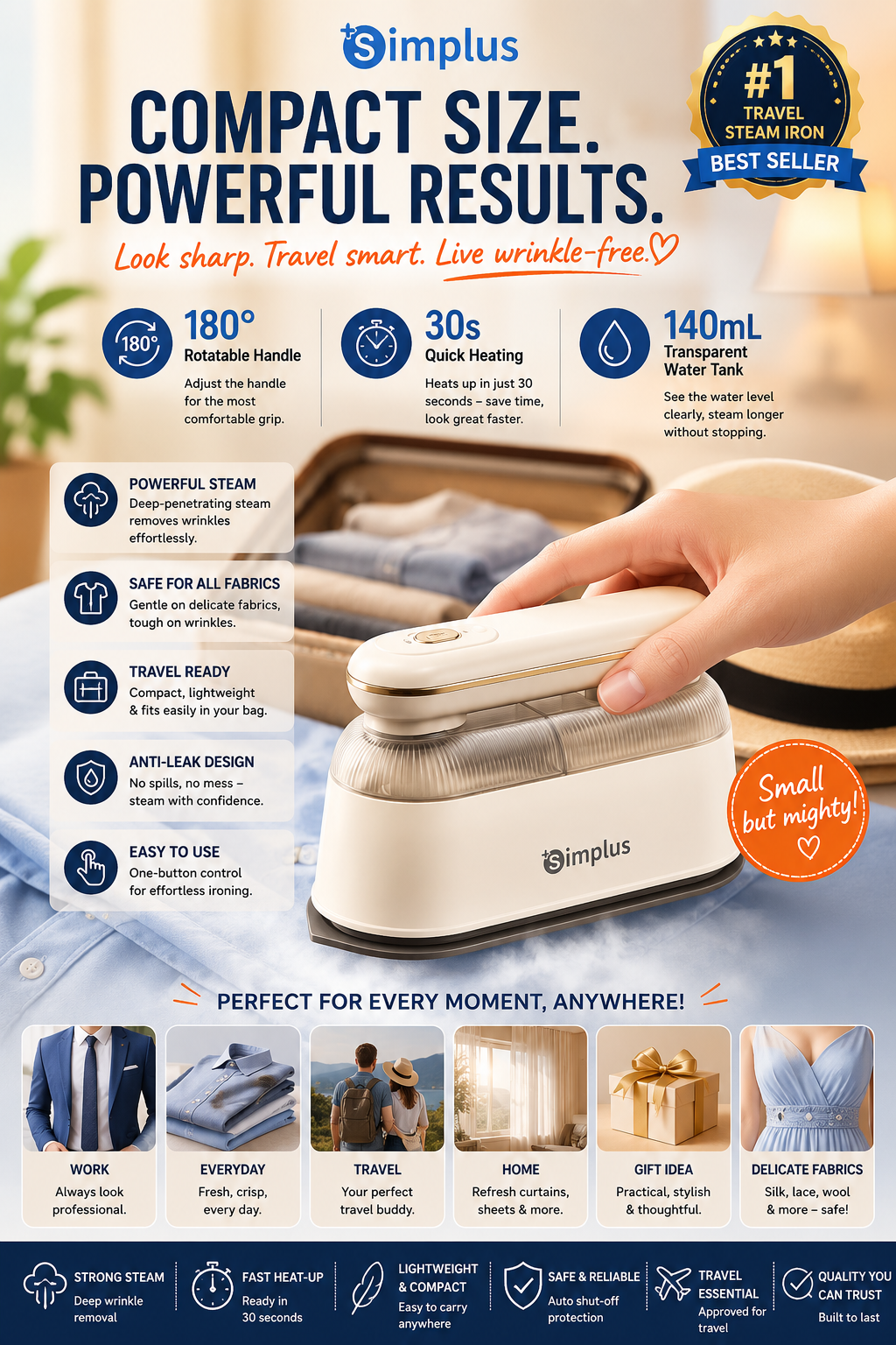 Simplus Handheld Wet & Dry Iron