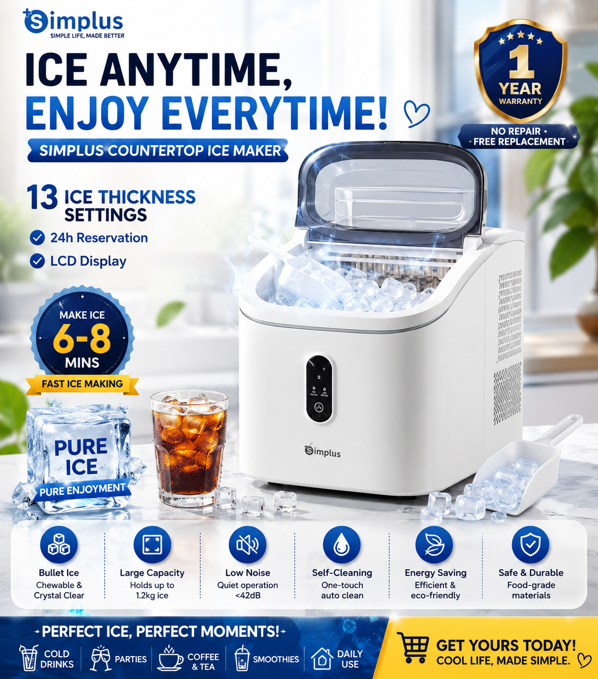 Simplus Digital Ice Maker