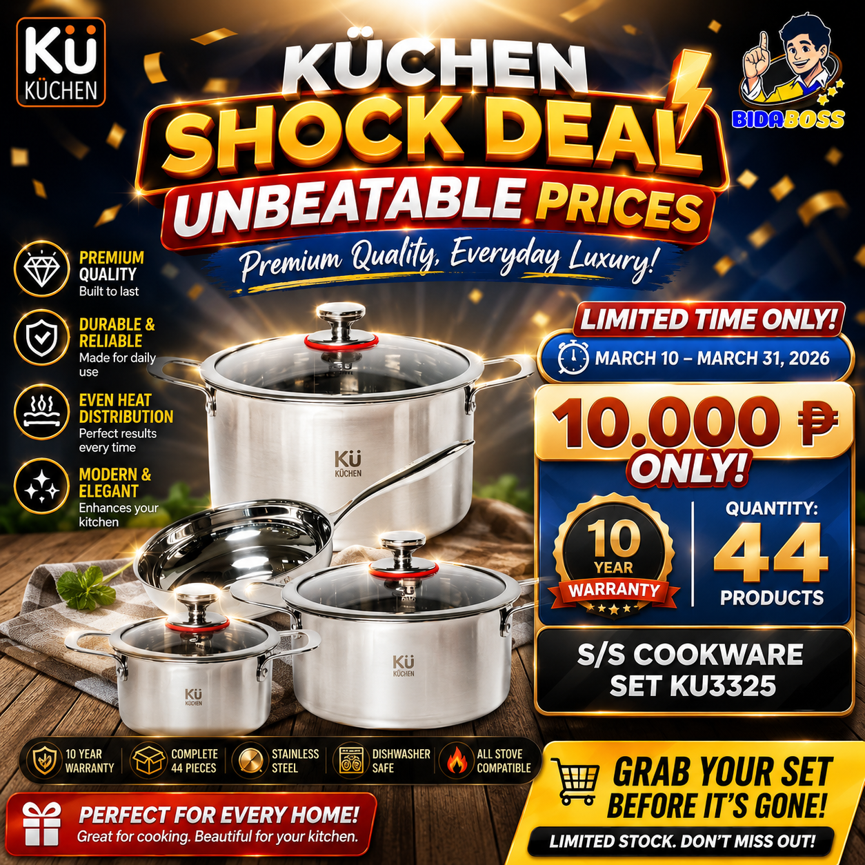 Kukuchen CookWare Set 4pcs