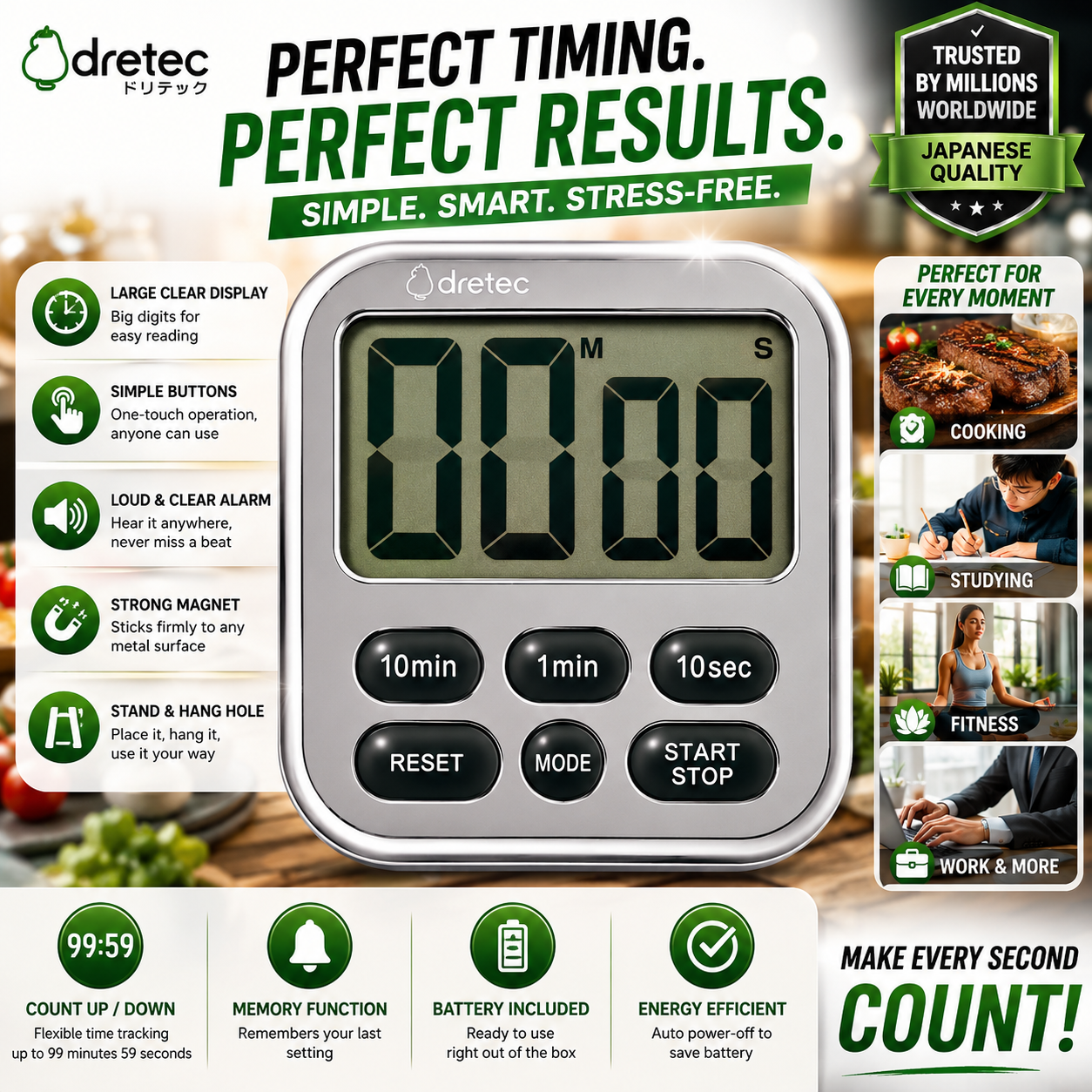 Dretec Digital Clock Timer