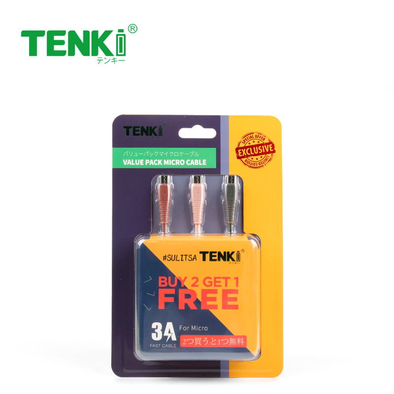 CB Micro Cable Dark 2+1 (FREE) - S4-932-TC-DA-100CM