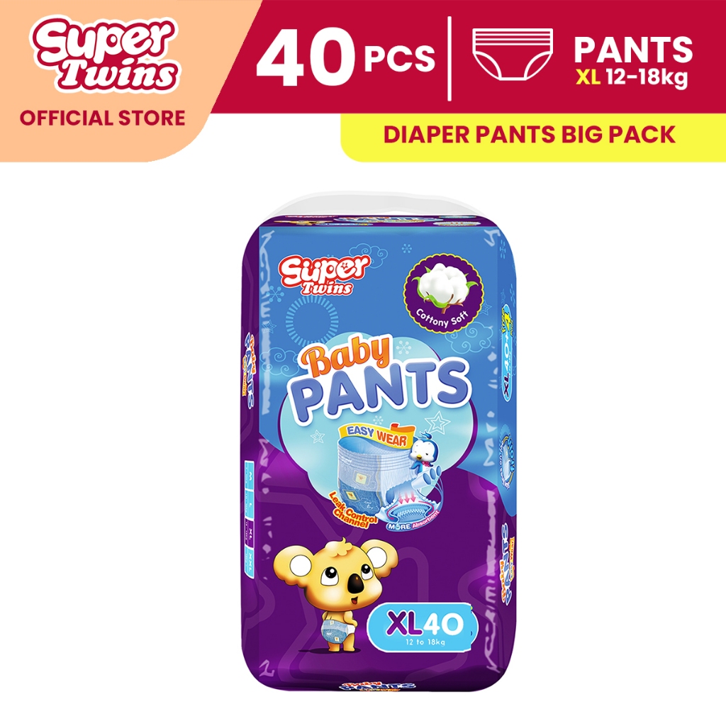 HF Super Twins Baby Diaper Pants XL 40's - 344SU