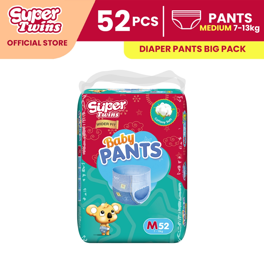 HG Twins Baby Diaper Pants Med 52's - 957SU