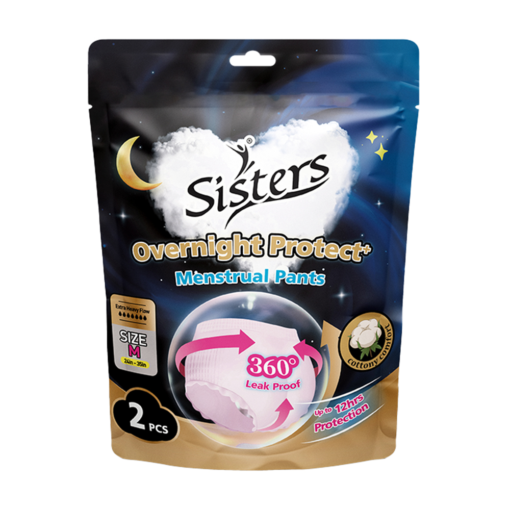 HG Sisters Overnight Menstrual Pants Med. 2's - 394SI