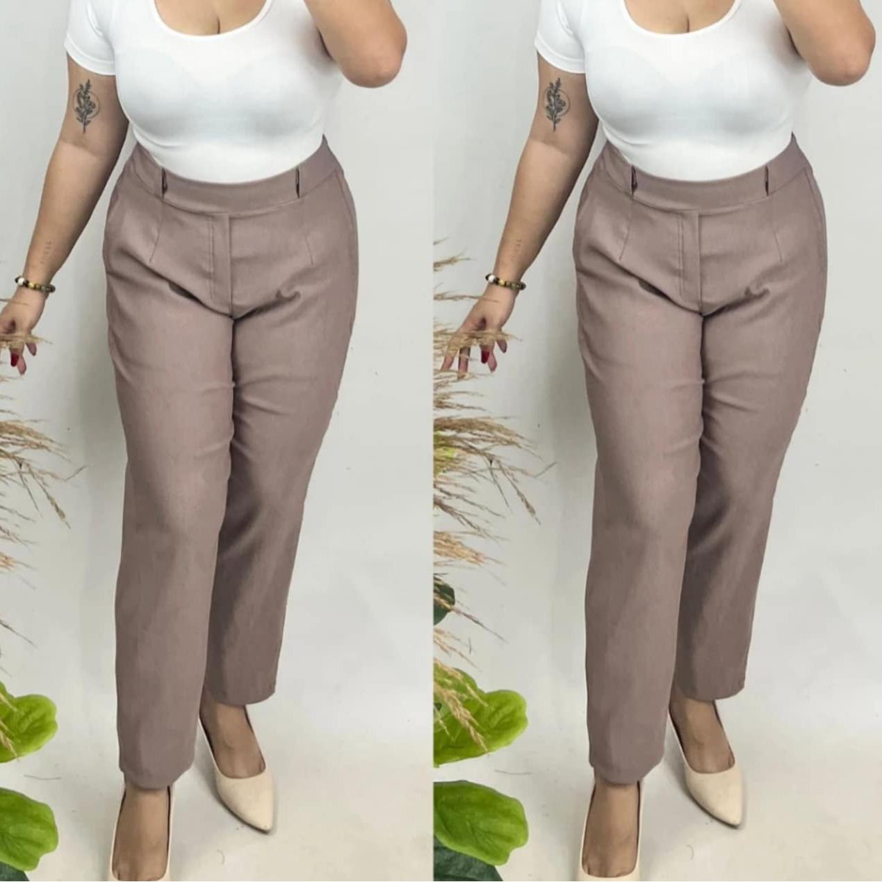 Arspire Fashion Corporate Plus Size Unisex Pants - Light Taupe