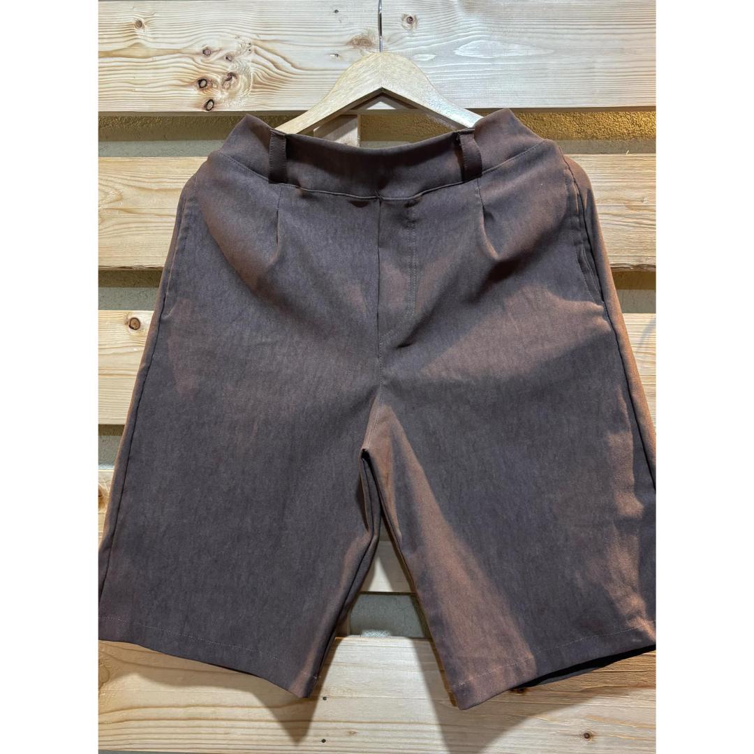 Arspire Fashion Casual Pedal Summer Woven Short - Dark Taupe