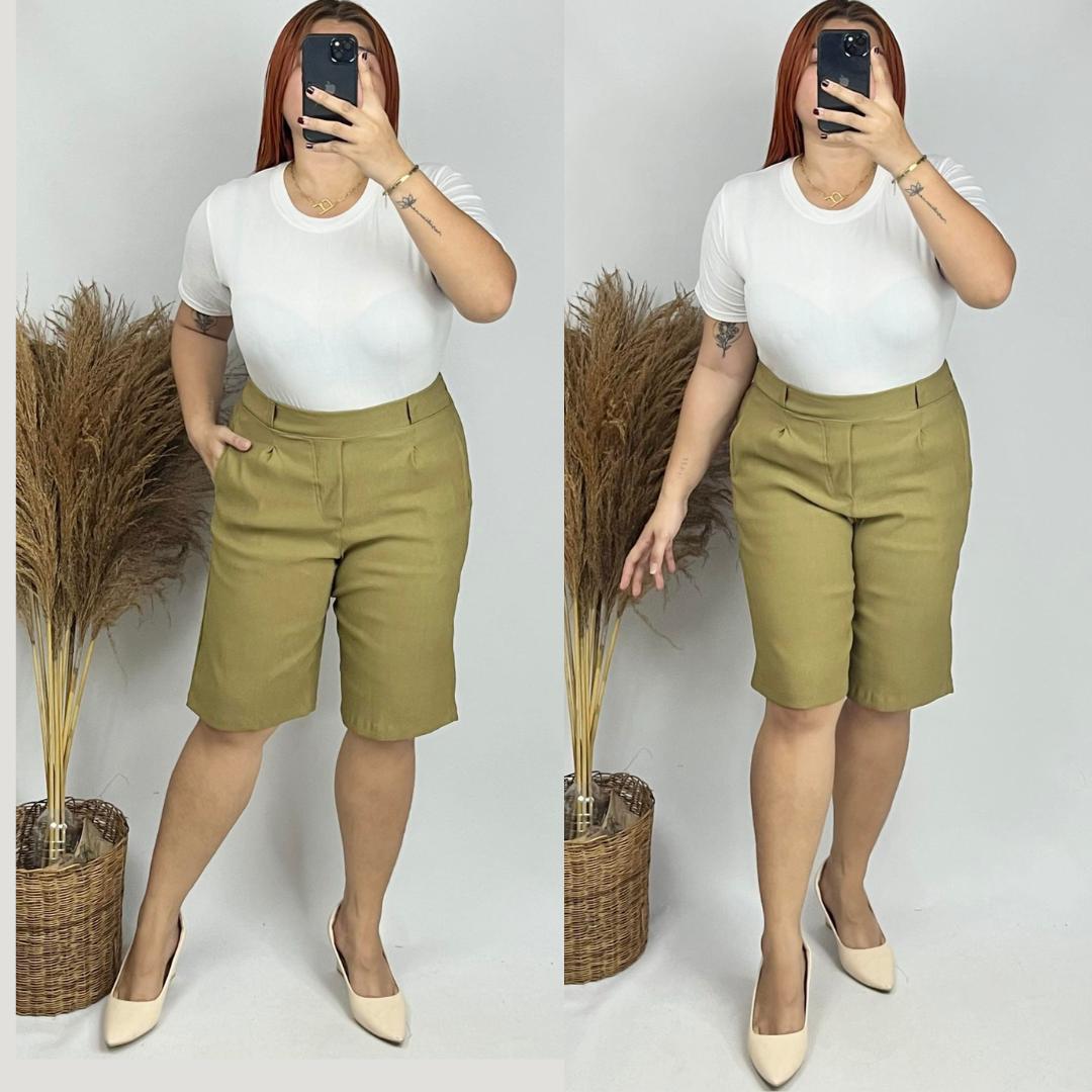 Arspire Fashion Casual Pedal Summer Woven Short - Olive Green