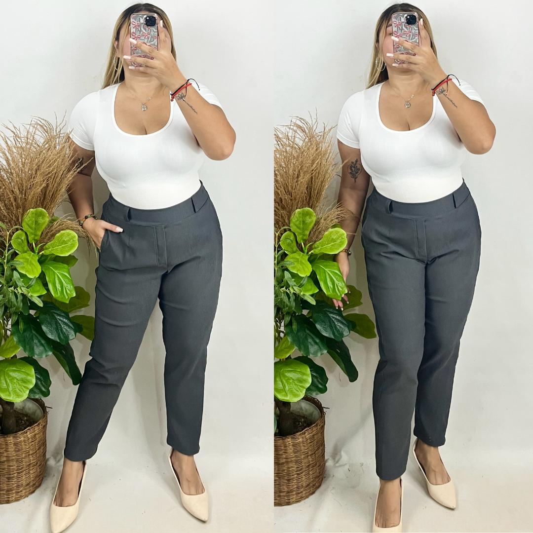 Corporate Plus Size Unisex Pants - Charcoal Gray