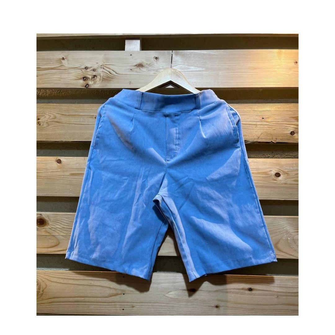 Casual Pedal Summer Woven Short - Denim Blue