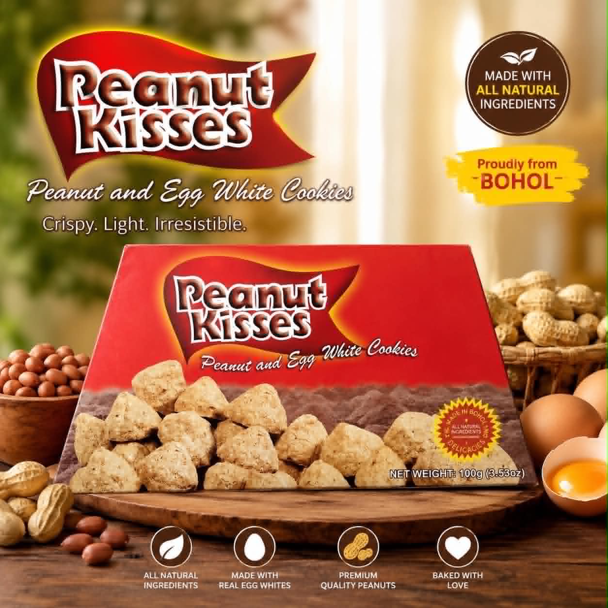 PEANUT KISSES FROM BOHOL - 100G