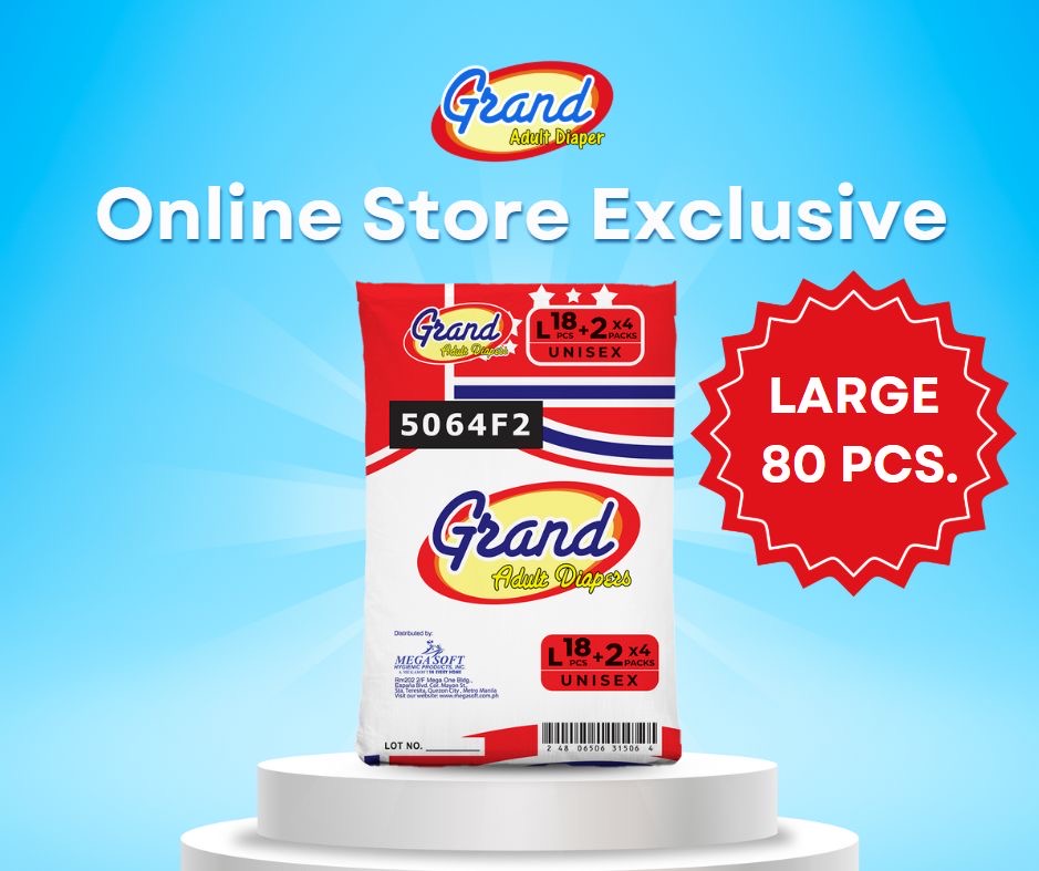 Adult Diaper Large 18's 80pcs