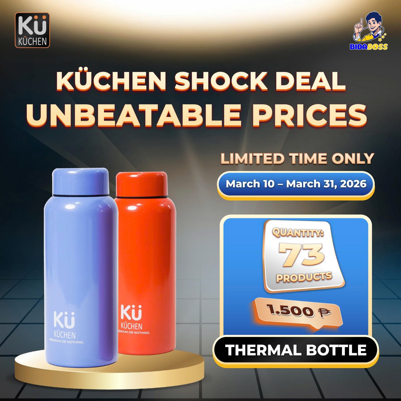 BPA-free, Leak-proof, lightweight Thermal tumbler