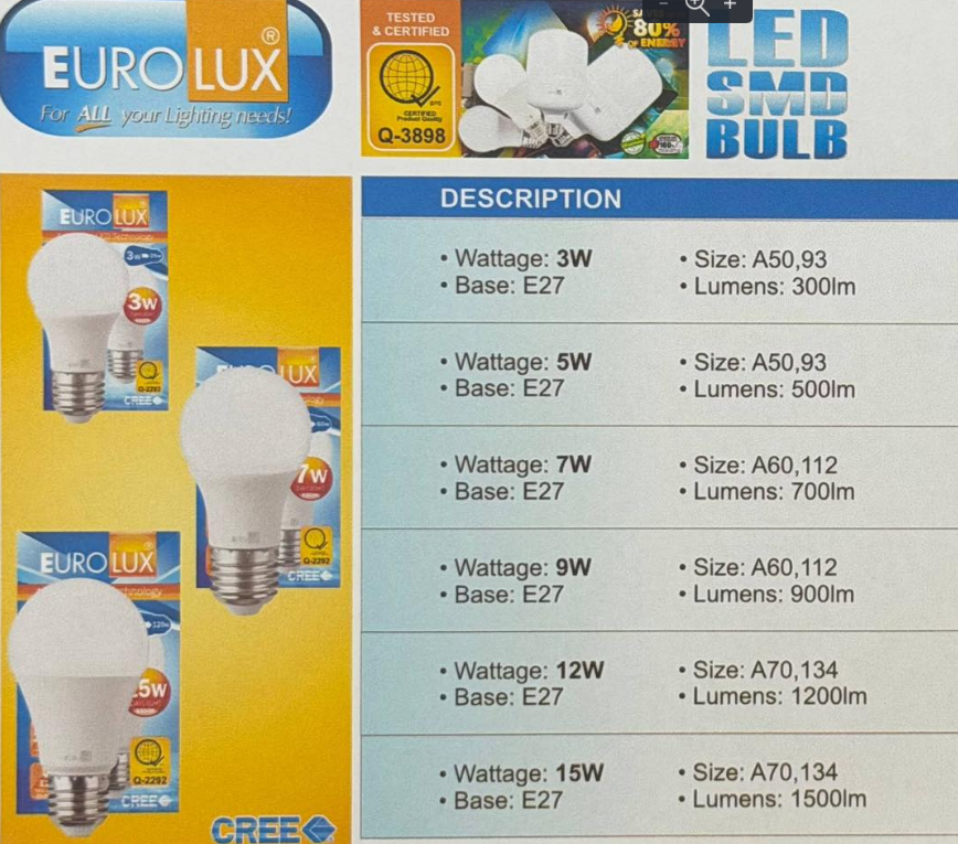 LED SMD BULB - 611EU